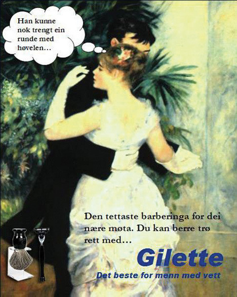 Elevreklame Gilette