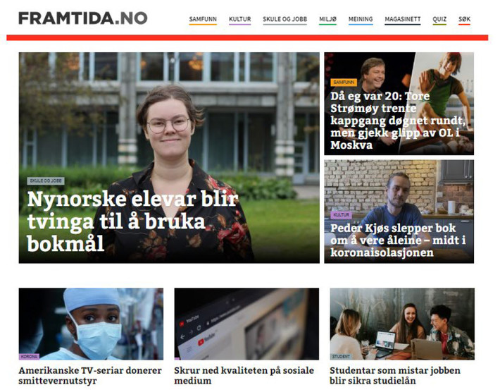 Skjermdump Av Framtida 23 Mars 2020