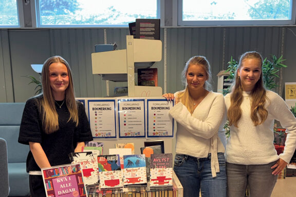 Jentene viser fram utstillinga redigert av Arild komprimert til nettside