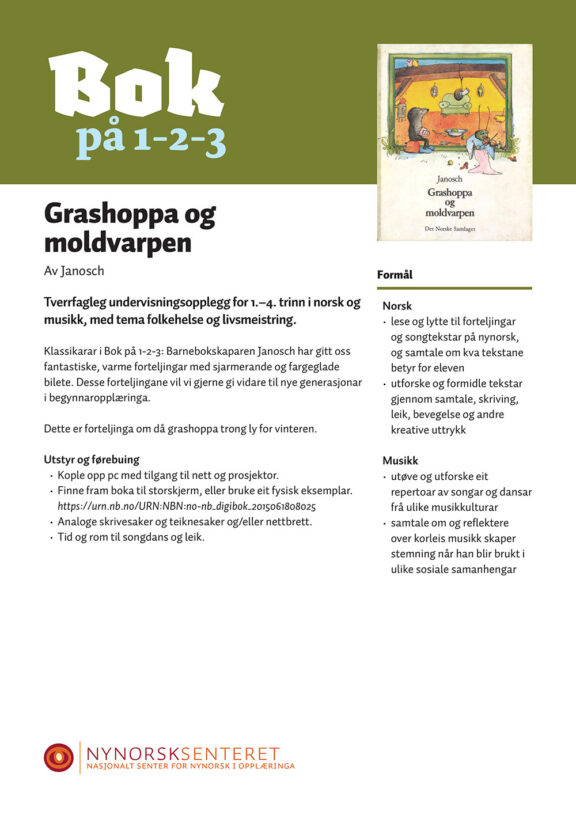 Bok paa 123 Grashoppa og moldvarpen 1
