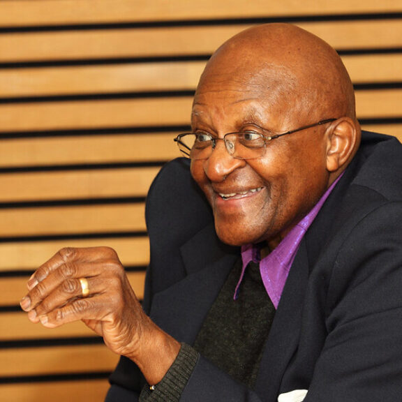 Desmond Tutu foto Skoll foundation kvadrat
