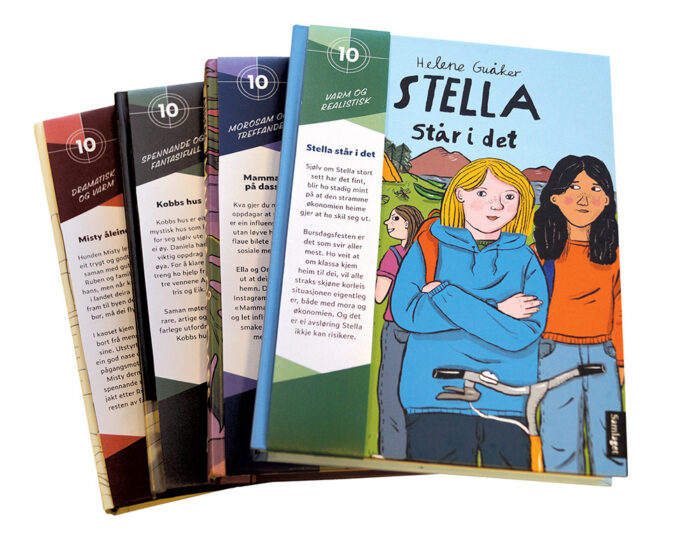 Bokstriper komprimert til nettside