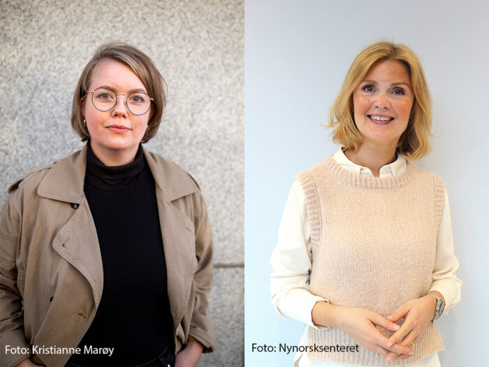 Kollasj Synnøve og Jorid med kreditering komprimert til nettside