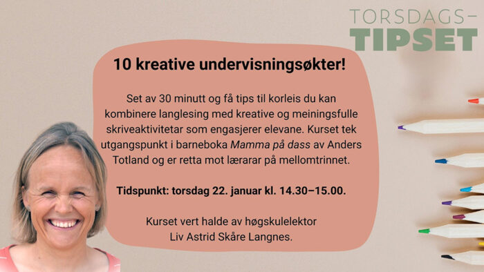 Torsdagstipset 22 januar 2026 med Liv Astrid komprimert til nettside